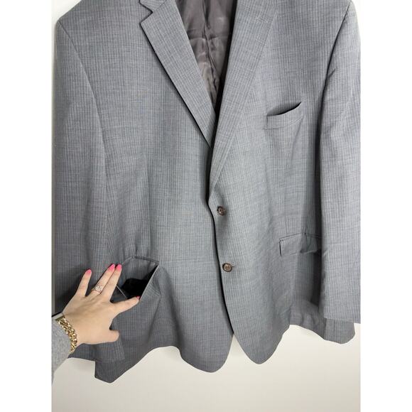 Lauren Ralph Lauren Men’s Wool Single Breasted Blazer Gray Size 52R Two Button - Picture 5 of 13